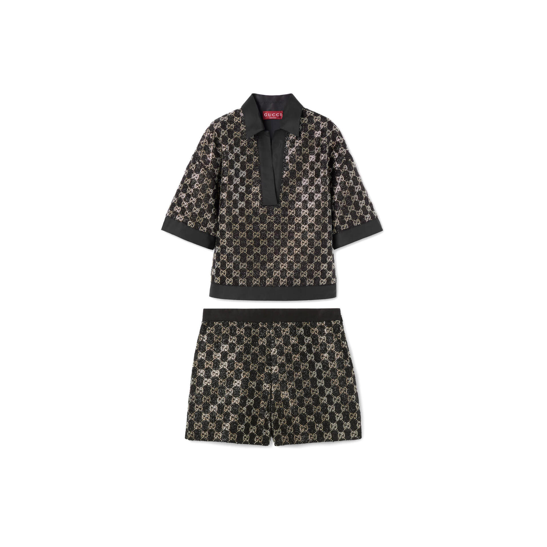 Gvc*1 wool tweed lamÉ suit 846682